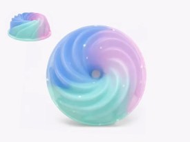 Molde silicona transparentes flanera espiral chica 